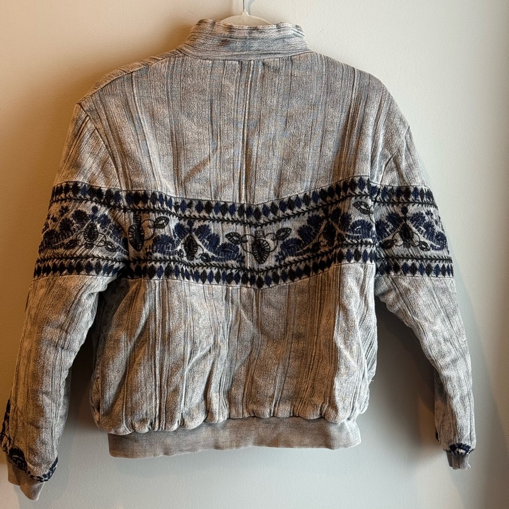 Embroidered Bomber Jacket - Picture 3 of 5